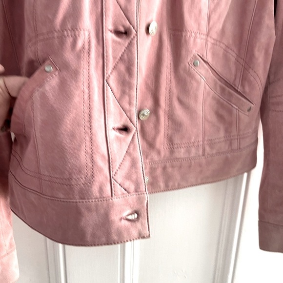 DANIER Suede Dusty Pink Jacket - Picture 2 of 7